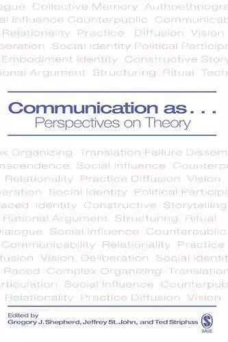 Communication as ... cover