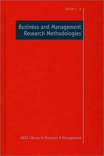 Business and Management Research Methodologies cover