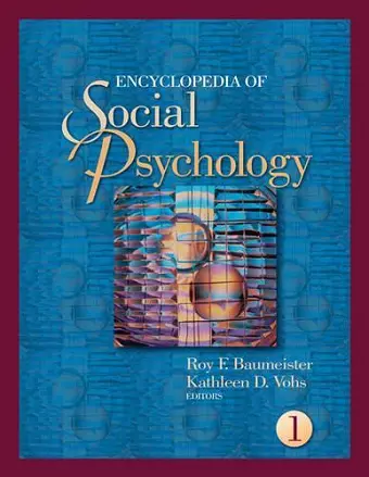 Encyclopedia of Social Psychology cover