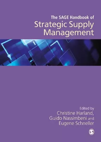 The SAGE Handbook of Strategic Supply Management cover