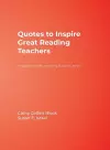 Quotes to Inspire Great Reading Teachers cover