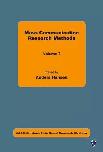 Mass Communication Research Methods cover