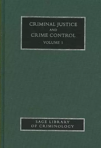 Criminal Justice and Crime Control cover