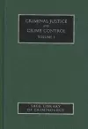 Criminal Justice and Crime Control cover