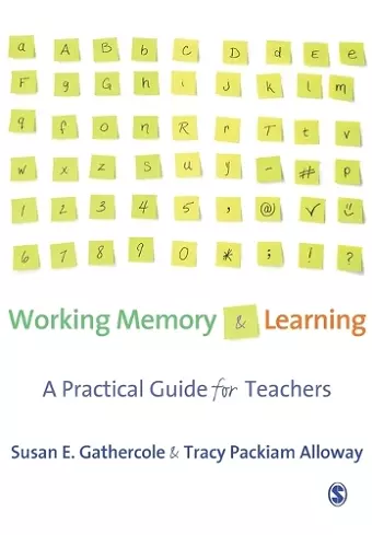 Working Memory and Learning cover