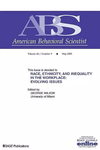 Race, Ethnicity, and Inequality in the Workplace cover