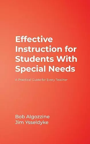 Effective Instruction for Students With Special Needs cover