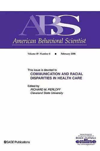 Communication and Racial Disparities in Health Care cover