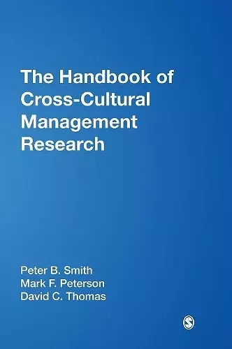 The Handbook of Cross-Cultural Management Research cover