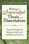 Writing a Successful Thesis or Dissertation cover