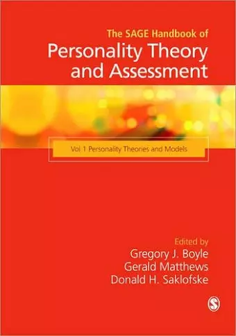 The SAGE Handbook of Personality Theory and Assessment cover