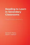 Reading to Learn in Secondary Classrooms cover