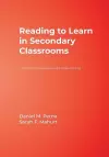 Reading to Learn in Secondary Classrooms cover