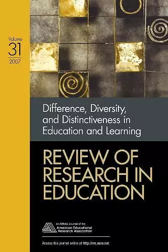 Difference, Diversity, and Distinctiveness in Education and Learning cover