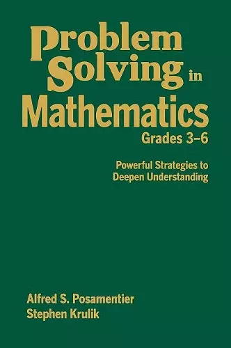 Problem Solving in Mathematics, Grades 3-6 cover