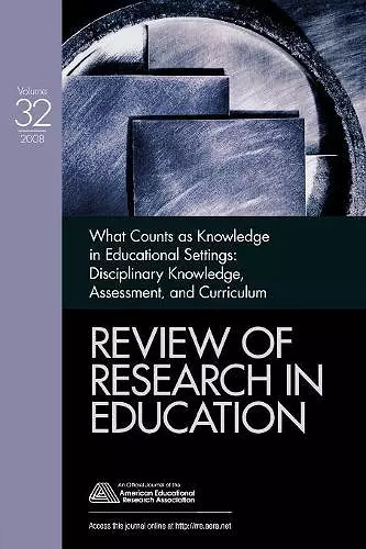 What Counts as Knowledge in Educational Settings cover
