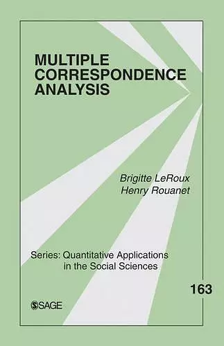 Multiple Correspondence Analysis cover