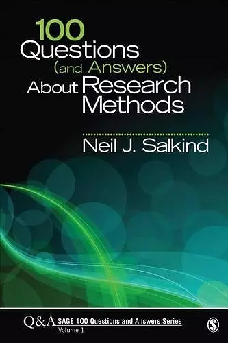 100 Questions (and Answers) About Research Methods cover