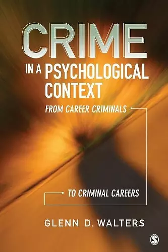 Crime in a Psychological Context cover