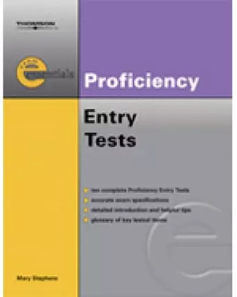 Exam Essentials Practice Tests: Cambridge English Proficiency Entry Test cover