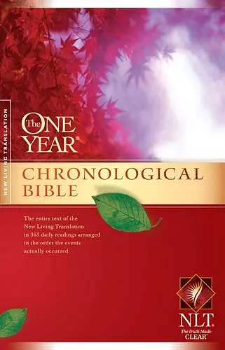 NLT One Year Chronological Bible, The cover