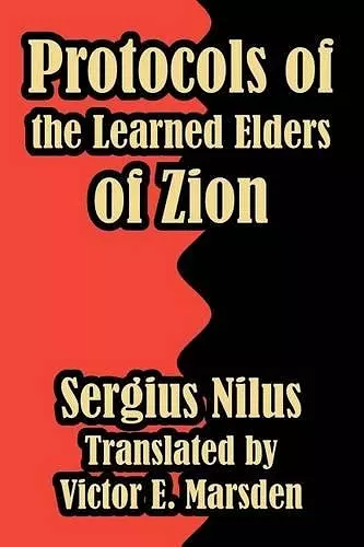 Protocols of the Learned Elders of Zion cover