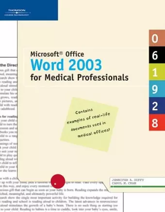 Microsoft Office Word 2003 for Medical Professionals cover