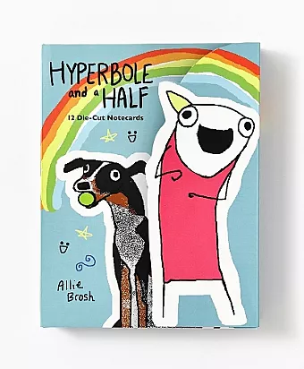 Hyperbole and a Half Die-Cut Notecards cover