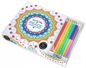 Vive Le Color! Peace (Coloring Book & Pencils) cover