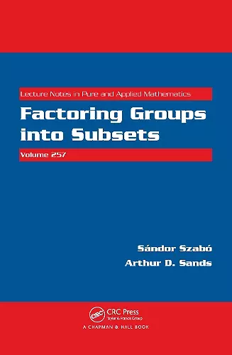 Factoring Groups into Subsets cover