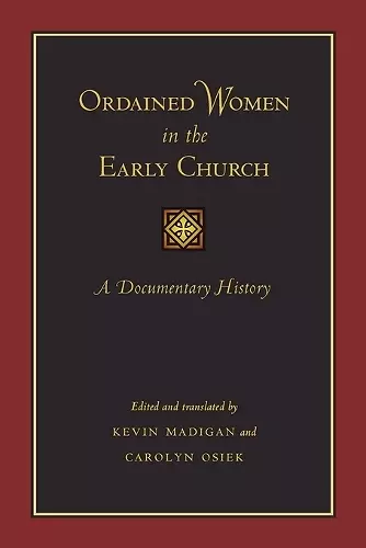 Ordained Women in the Early Church cover