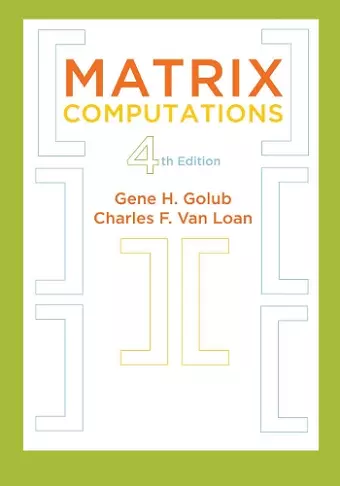 Matrix Computations cover