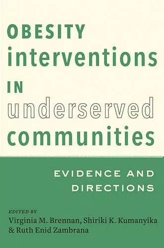 Obesity Interventions in Underserved Communities cover