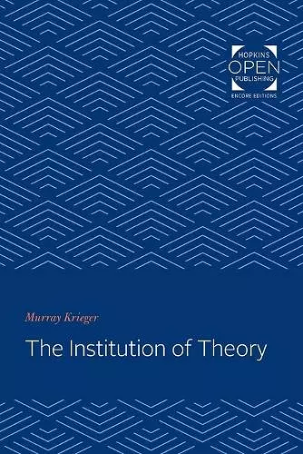 The Institution of Theory cover