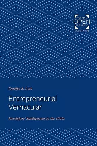 Entrepreneurial Vernacular cover