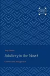Adultery in the Novel cover