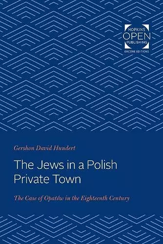 The Jews in a Polish Private Town cover