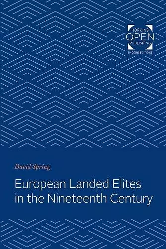 European Landed Elites in the Nineteenth Century cover