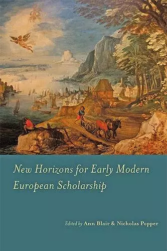 New Horizons for Early Modern European Scholarship cover