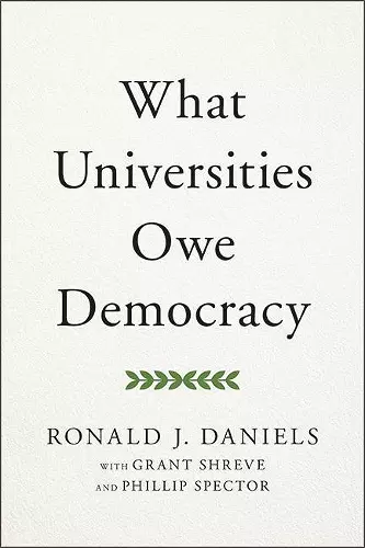 What Universities Owe Democracy cover