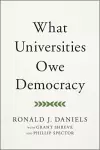 What Universities Owe Democracy cover