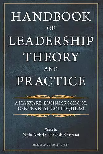 Handbook of Leadership Theory and Practice cover