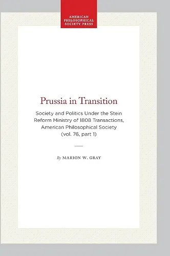 Prussia in Transition cover