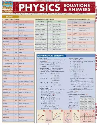 Physics Equations & Answers cover