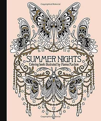 Summer Nights Coloring Book cover