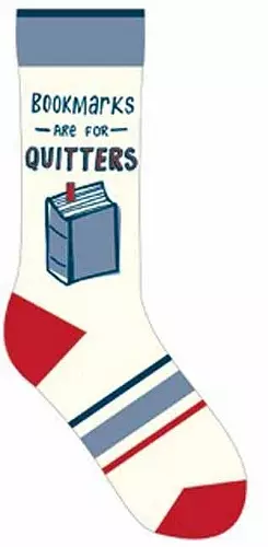 Bookmarks Are for Quitters Socks cover