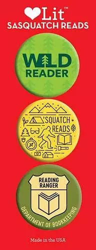 Sasquatch Reads 3-Button Assortment cover