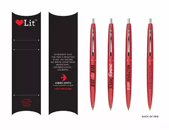 Rebel Rebel Pens (LoveLit Mini Bic Click Pens Set) cover