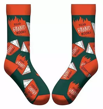 Banned Books Socks (flames) cover