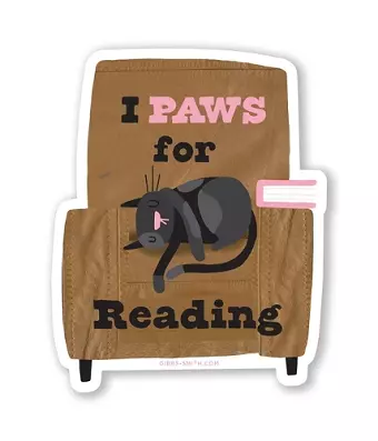 I Paws for Reading Sticker cover